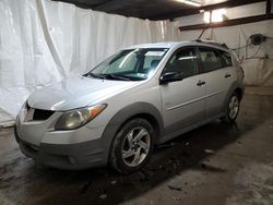 Salvage cars for sale at Ebensburg, PA auction: 2004 Pontiac Vibe