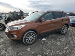 Salvage cars for sale at Cahokia Heights, IL auction: 2017 Ford Escape Titanium