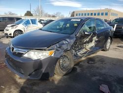 Salvage cars for sale at Littleton, CO auction: 2012 Toyota Camry Base