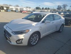 Ford salvage cars for sale: 2020 Ford Fusion Titanium