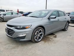 Salvage cars for sale at Grand Prairie, TX auction: 2024 Chevrolet Malibu LT