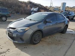 Salvage cars for sale at Reno, NV auction: 2015 Toyota Corolla L