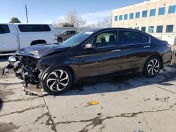 Honda salvage cars for sale: 2016 Honda Accord EX