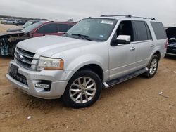 Salvage cars for sale from Copart San Antonio, TX: 2016 Ford Expedition Limited