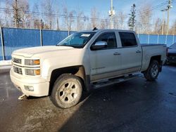 Salvage cars for sale at Moncton, NB auction: 2015 Chevrolet Silverado K1500 LT