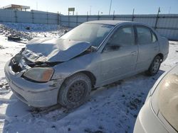 Salvage cars for sale from Copart Cahokia Heights, IL: 2002 Honda Civic LX