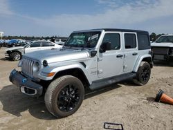 Jeep salvage cars for sale: 2023 Jeep Wrangler Sahara 4XE