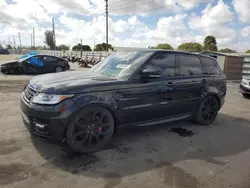 Salvage cars for sale from Copart Miami, FL: 2014 Land Rover Range Rover Sport SC