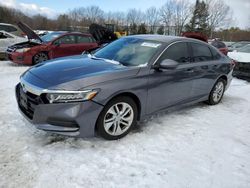 Salvage cars for sale at North Billerica, MA auction: 2018 Honda Accord LX