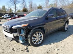 Salvage cars for sale at Waldorf, MD auction: 2014 Jeep Cherokee Limited