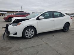 Salvage cars for sale at Grand Prairie, TX auction: 2017 Toyota Corolla L