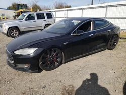 Salvage cars for sale at Sacramento, CA auction: 2013 Tesla Model S