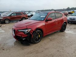 Salvage cars for sale at Houston, TX auction: 2018 Alfa Romeo Stelvio Quadrifoglio