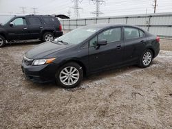 Salvage cars for sale at Elgin, IL auction: 2012 Honda Civic EXL