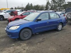 Vehiculos salvage en venta de Copart Denver, CO: 2005 Honda Civic DX VP