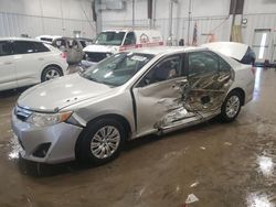 Salvage cars for sale at Franklin, WI auction: 2012 Toyota Camry Base