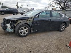 Salvage cars for sale at Mercedes, TX auction: 2017 Chevrolet Malibu LS