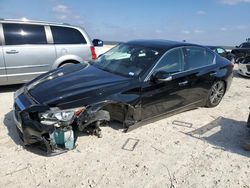 Salvage cars for sale at Taylor, TX auction: 2018 Infiniti Q50 Luxe