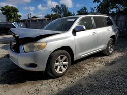 Vehiculos salvage en venta de Copart Opa Locka, FL: 2008 Toyota Highlander