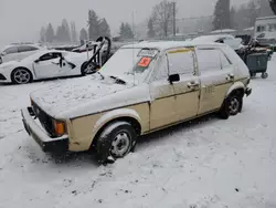 Salvage cars for sale at Graham, WA auction: 1981 Volkswagen Rabbit L Custom