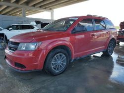 Salvage cars for sale at West Palm Beach, FL auction: 2018 Dodge Journey SE