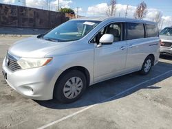 Salvage cars for sale from Copart Wilmington, CA: 2012 Nissan Quest S