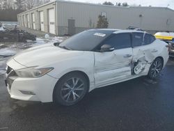 Salvage cars for sale at Exeter, RI auction: 2016 Nissan Maxima 3.5S