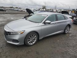 Salvage cars for sale at Eugene, OR auction: 2021 Honda Accord LX