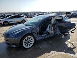 Salvage cars for sale at Grand Prairie, TX auction: 2023 Tesla Model 3