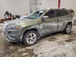 Salvage cars for sale at Appleton, WI auction: 2019 Jeep Cherokee Limited