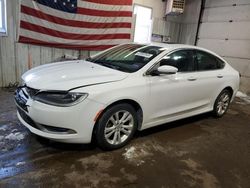 Salvage cars for sale from Copart Lyman, ME: 2015 Chrysler 200 Limited