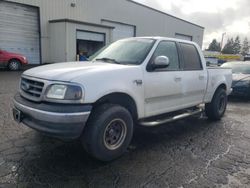 Salvage cars for sale at Woodburn, OR auction: 2002 Ford F150 Supercrew