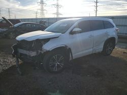 Salvage cars for sale at Elgin, IL auction: 2016 Toyota Highlander XLE