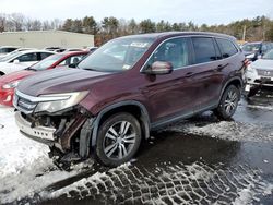 Salvage cars for sale at Exeter, RI auction: 2016 Honda Pilot Exln