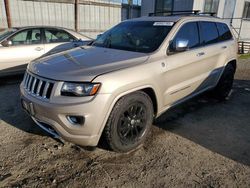 Salvage cars for sale at Los Angeles, CA auction: 2014 Jeep Grand Cherokee Overland