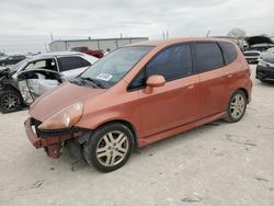 Salvage cars for sale at Haslet, TX auction: 2008 Honda FIT Sport