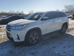 Salvage cars for sale at Chicago Heights, IL auction: 2019 Toyota Highlander LE