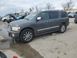 Salvage cars for sale at Bridgeton, MO auction: 2010 Infiniti QX56