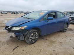 Salvage cars for sale at San Antonio, TX auction: 2014 Honda Civic EX