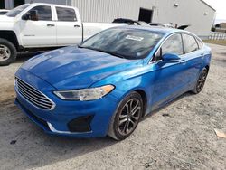 Salvage cars for sale at Jacksonville, FL auction: 2019 Ford Fusion SEL