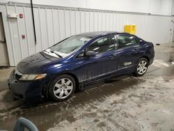 Salvage cars for sale at Windham, ME auction: 2010 Honda Civic LX