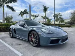 Salvage cars for sale at Opa Locka, FL auction: 2017 Porsche Cayman S