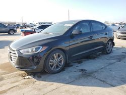 Salvage cars for sale at Grand Prairie, TX auction: 2018 Hyundai Elantra SEL