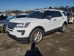 Salvage cars for sale at Baltimore, MD auction: 2018 Ford Explorer