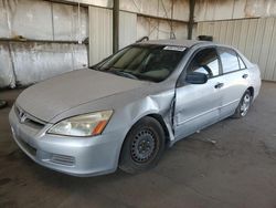 Honda salvage cars for sale: 2006 Honda Accord Value