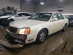 Salvage cars for sale at Elgin, IL auction: 2002 Cadillac Deville