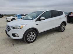 Salvage cars for sale at Temple, TX auction: 2017 Ford Escape SE