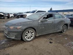 Salvage cars for sale from Copart Woodhaven, MI: 2016 Chevrolet Malibu LT