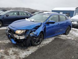 Salvage cars for sale at Assonet, MA auction: 2021 Honda Civic EX