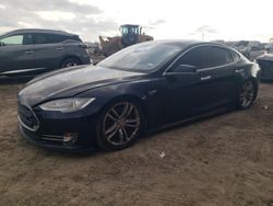 Salvage cars for sale at Houston, TX auction: 2013 Tesla Model S